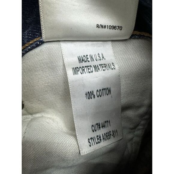 AGOLDE‎ Mid Rise Loose Fit Jeans Size 28 Mid Wash Distressed - Picture 4 of 11